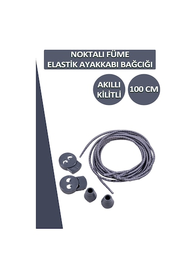 Dopar Lucky Akıllı Kilitli Elastik Noktalı Ayakkabı Bağcık 100 Cm 001