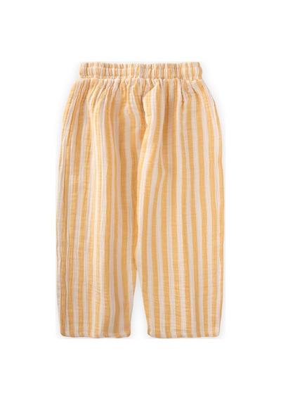 Cigit Müslin Pantolon 1-10 Yaş Sarı Çizgili Sarı