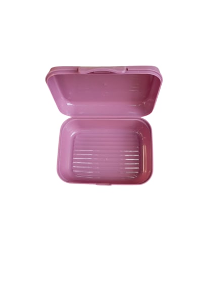 Onyx Good Food Desenli Kilitli Beslenme / Lunch Box - 1000 Ml Pembe