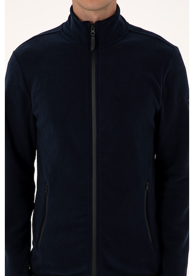 U.S. Polo Assn. Erkek Regular Fit Lacivert Polar Örme Hırka 50313779-VR033