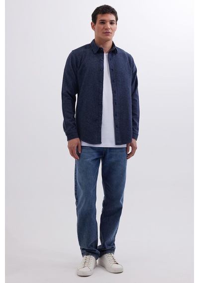 Tudors Erkek Slim Fit Dar Kesim Uzun Kollu Düz Kışlık Oduncu Lacivert Gömlek-41540 Lacivert Tudors Erkek Slim Fit Dar Kesim Uzun Kollu Düz Kışlık Oduncu Lacivert Gömlek-41540 Lacivert