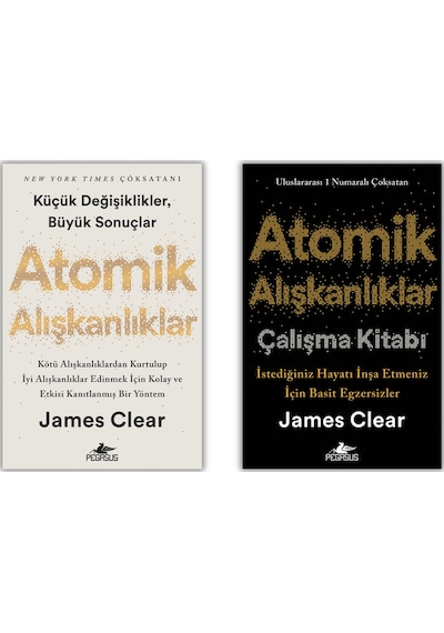Atomik Alışkanlıklar Kutulu Özel Seti 2 Kitap James Clear Atomik Alışkanlıklar & Çalışma Kitabı