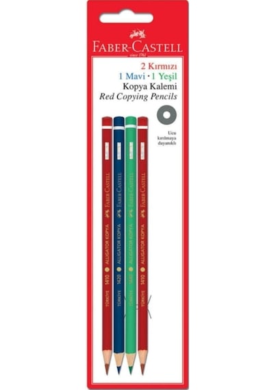 Kopya Kalemi Set 2 Kırmızı-1 Mavi- 1 Yeşil Karışık