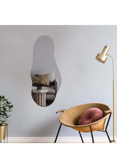 Salon Duvar Aynası Füme Ayna Tasarım Ayna 50cm X 115cm Füme