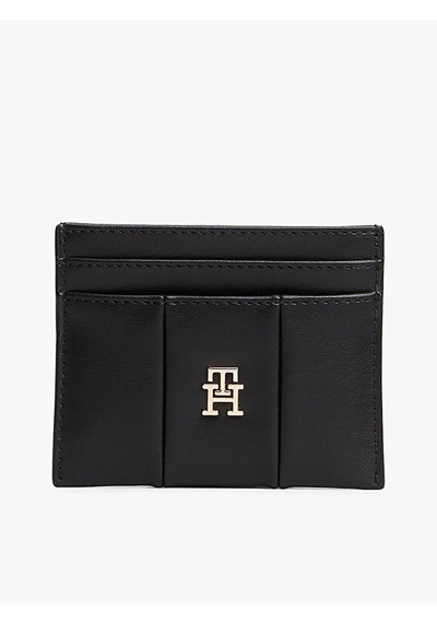 Tommy Hilfiger Th Icon Cc Holder Quılted Kadın Siyah Cüzdan - Aw0aw17745 Siyah