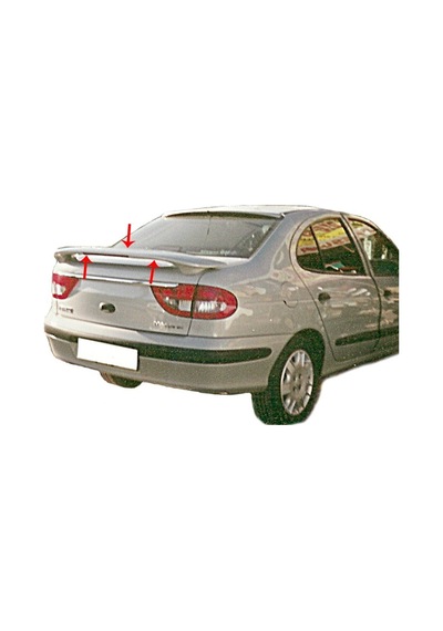 Renault Megane 1 Spoiler Bagaj Yüksek (Işıklı) Fiber 1995-2002