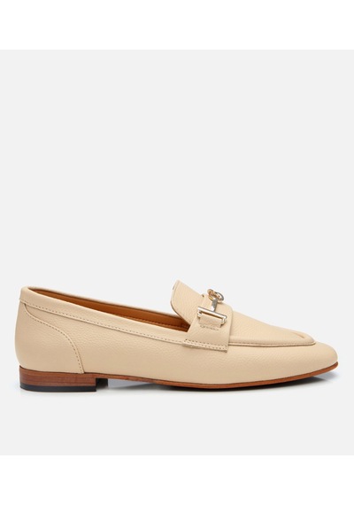 Hotiç Kadın Deri Bej Tokalı Klasik Loafer