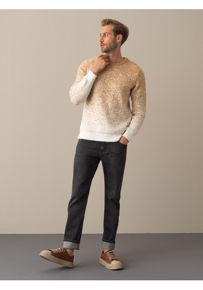 Xint Camel Regular Fit Bisiklet Yaka Kazak 801717