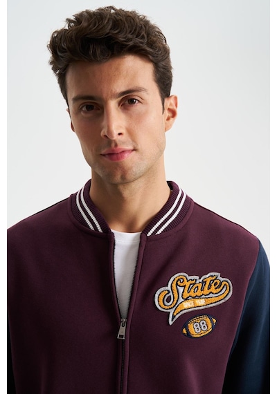 AR-MA Arma Erkek Pamuklu Regular Fit Dik Yaka Baskılı Cepli Kolej Mont Sweatshirt 001 AR-MA Arma Erkek Pamuklu Regular Fit Dik Yaka Baskılı Cepli Kolej Mont Sweatshirt 001