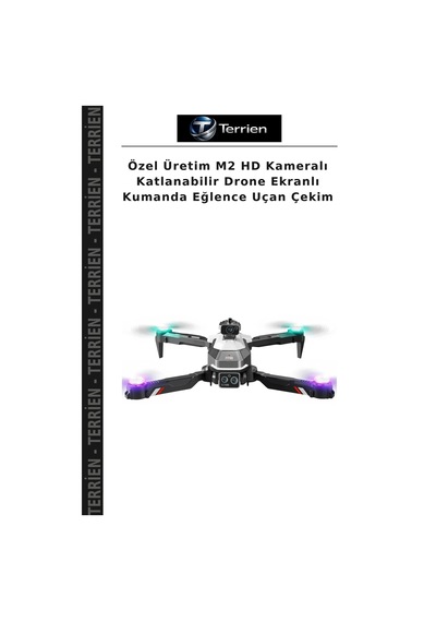 Özel Üretim M2 Hd Kameralı Katlanabilir Drone Ekranlı Kumanda Eğlence Uçan Çekim