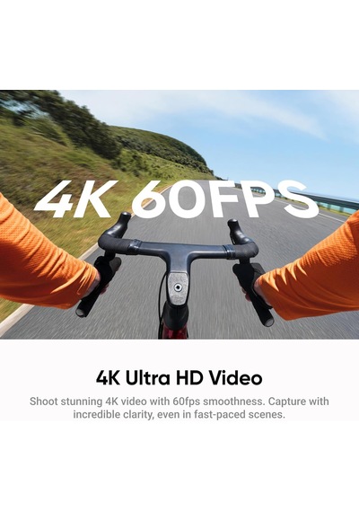 Go Ultra Siyah - Küçük 4k Hafif Kamera, Kompakt Eller Serbest Pov Fotoğraf Makinesi Ve Video Kamerası, Vlog, Spor,