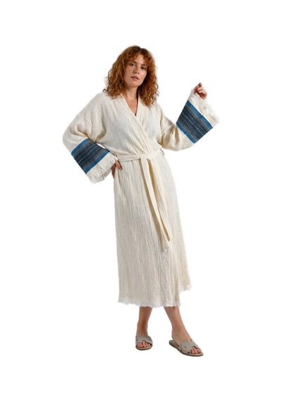 Brandsmiths Natural Symbol Nomad Kimono - Mavi Ton