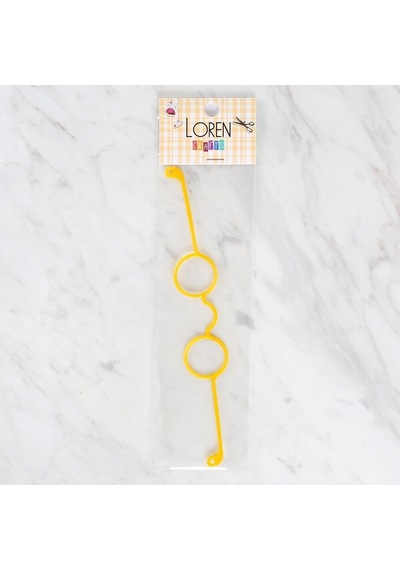 Loren Plastik Amigurumi Gözlük Sarı