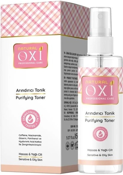 Oxi Natural Arındırıcı Tonik 150 Ml. Hassas & Yağlı Ciltler