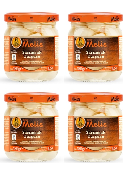 Melis Sarımsak Turşusu 180 Gr X 4 Adet