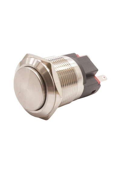 Motorobit 22E-G1Z 22Mm Çıkık Anahtarlı Metal Buton