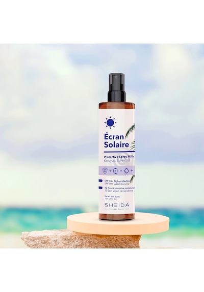 Sheida Ecran Solaire Güneş Koruyucu Süt SPF50+ 200 ML