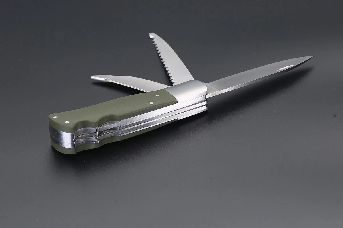 Puma Tec Hunting Folder G10 Green Kamp Çakı Çok Renkli