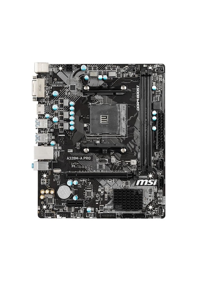 MSI A320M-A PRO AMD A320 3200 MHz (OC) DDR4 Soket AM4 mATX Anakart