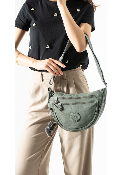 571 Collections Ultra Hafif, Çok Cepli, Yarım Ay Crescent Çapraz Askılı Kol, Omuz Çantası Gri Model: 571-7l
