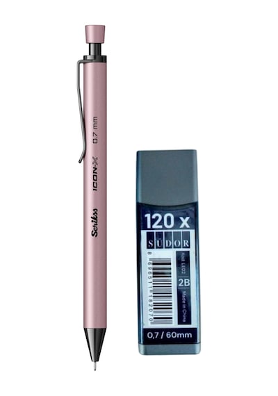 2b , 120 Li 60 Mm 0,7 Uç Ve Scrikss İcon-x 0,7 Uçlu Kalem Seti Pudra