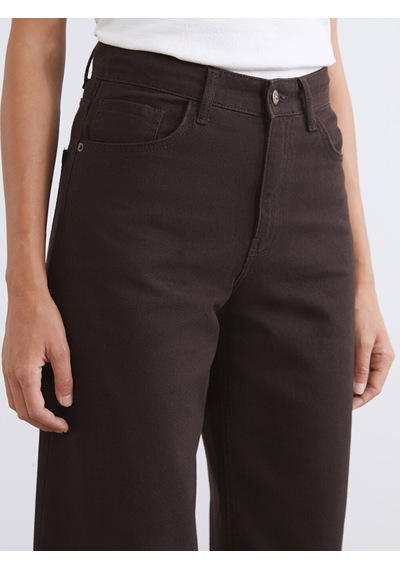 Lcw Jeans Kahverengi Balloon Fit Kadın Jean Pantolon
