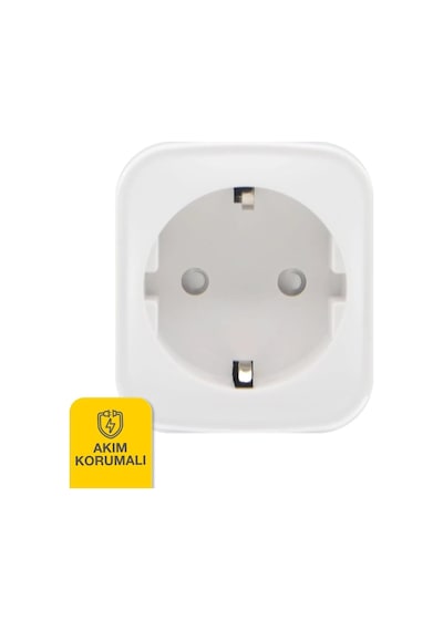 Lexroo Wi-fi Kontrollü Akım Korumalı Akıllı Priz 16a Tuya & Smart Life Destekli Standart