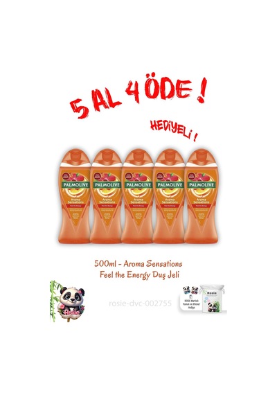 Aroma Sensations Feel The Energy Duş Jeli 500 Ml 5 Al 4 Öde