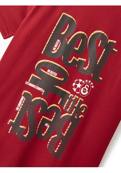 Gsstore Galatasaray Ucl Erkek T-shirt E252215 Bordo