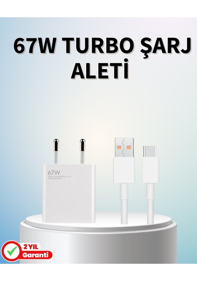 67 Watt Güçlü Şarj Aleti S23 Ultra S24 Uyumlu