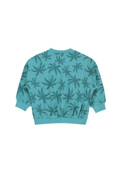 Civil Baby Palmiye Empirme 3-18 Ay Sweatshirt - Yeşil Petrol