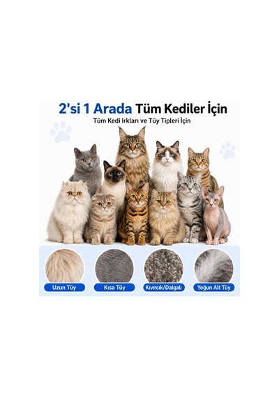 Kıtık Açıcı Tarak Kedi Köpek Tüy Topak Açıcı Paslanmaz Metal Dişli Kaymaz Saplı Evcil Hayvan Bakım Fırçası Uzun Kısa Tüylü