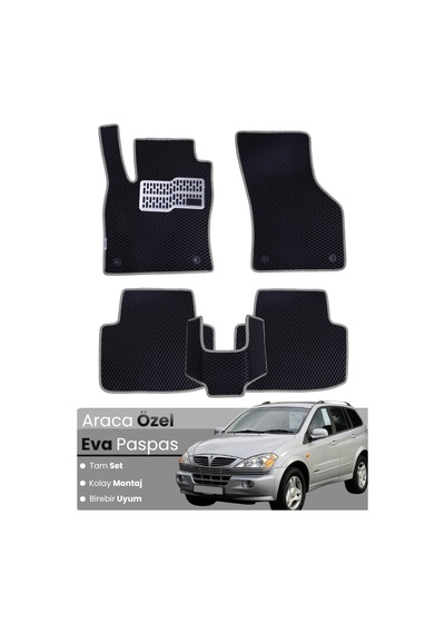 Ssangyong Kyron 2005-2014 Uyumlu Eva Paspas Tam Set Oto Paspas,araca Özel,kolay Montaj 164