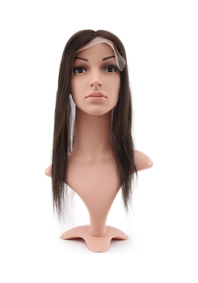 Komple Tığ İşçiliği Ön Kısmı Ekstra Tül Koyu Kestane Baby Taban Tepelik - 13x14cm - 2