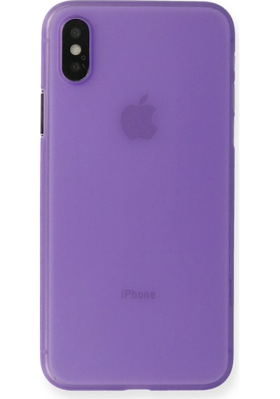 Flzdgnkr 7 Newface Apple Uyumlu iPhone Xs Max Kılıf Pp Ultra İnce Kapak - Mor