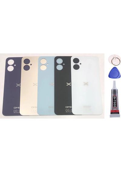 Omix X5 Mavi Arka Kapak Batarya Kapağı Pil Kapağı Yapışkan Ve Sökme Aparatıyla Beraber Full Set Mavi