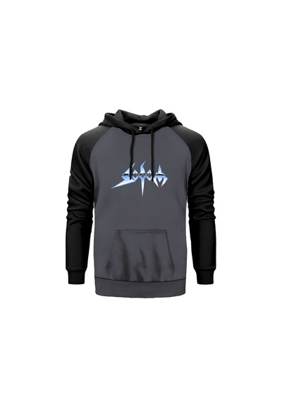 Sodom Logo Kırmızı Renk Reglan Kol Sweatshirt