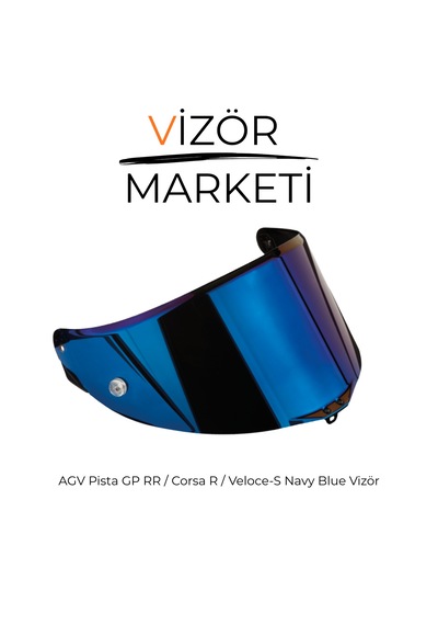 Pista Gp Rr Navy Blue Vizör Cami Voluce , Corsa İle Uyumludur