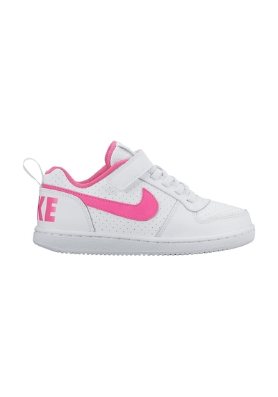Nike Court Borough Low 2 Leather Gerçek Deri Bantlı Lastik İpli Beyaz Spor Ayakkabı Beyaz