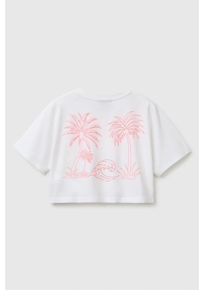 United Colors Of Benetton Kız Çocuk Lilo & Stitch Baskı Detaylı Crop T-shirt Beyaz 6-13 Yaş-2824 United Colors Of Benetton Kız Çocuk Lilo & Stitch Baskı Detaylı Crop T-shirt Beyaz 6-13 Yaş-2824