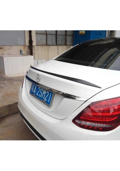 Mercedes W205 C63 Spoiler İnce Model. Abs Plastik Parlak Siyah