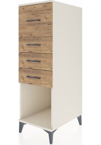Kronos Dolap 4 Çekmeceli 44x59x134 Aytaşı-çam Aytaşı
