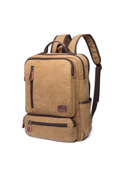 C-Active Kanvas Kumaş Büyük Boy Sırt Çantası 1260 A.Kahve