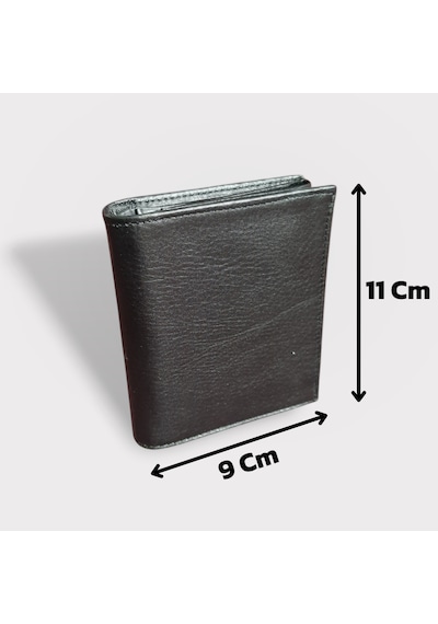 Gvnbag Hakiki Deri Erkek Bozuk Para Gözlü Siyah Cüzdan Gvn-0114 Siyah