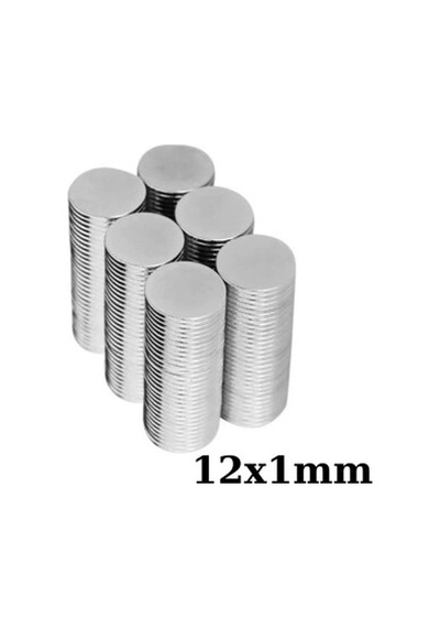 12x1mm Neodyum Güçlü Mıknatıs - Neodim Magnet