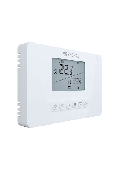 General Aruna 300S RF Kablosuz Oda Termostatı Beyaz