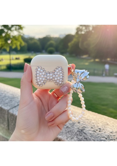 Caseonn Huawei Freebuds Se 3 Kılıf Figürlü 3d Taşlı Parlak Fiyonk