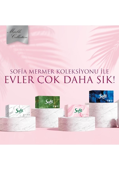 Sofia Kutu Mendil 100 Yaprak 4 Paket