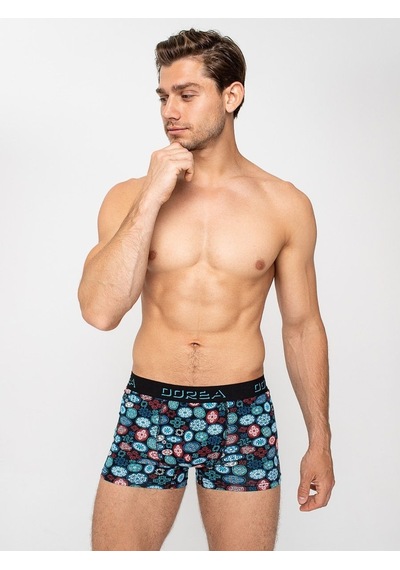 Dorea 2 Adet Erkek Desenli Boxer (445773089) Siyah
