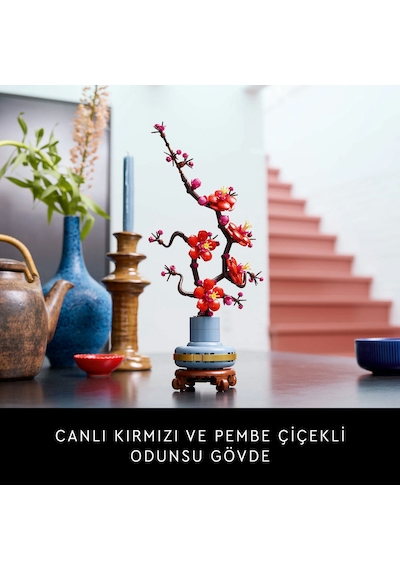 LEGO® Botanicals Erik Çiçeği 10369 – Yetişkinler için Pastel Mavi Saksi İçeren Dekoratif Çiçek Modeli Yapim Seti (327 Parça)